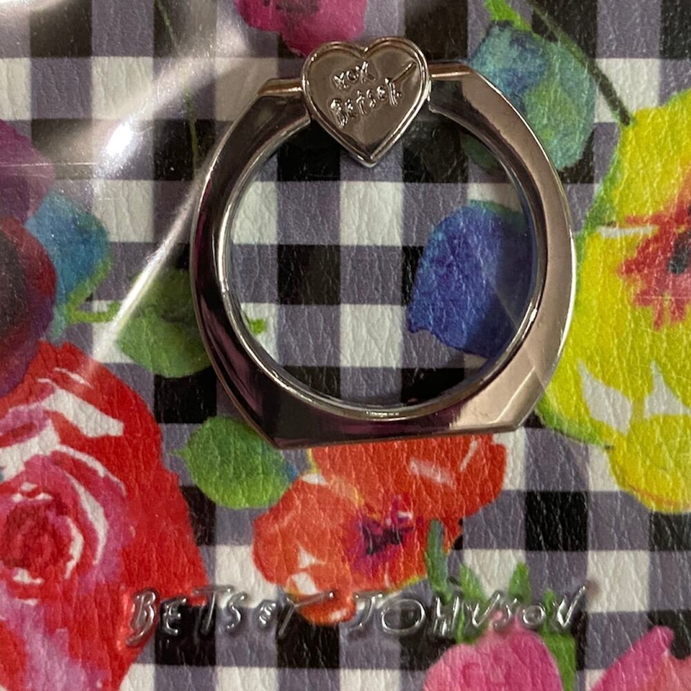 Betsey Johnson Gingham Phone Ring Wallet - Picture 3 of 6
